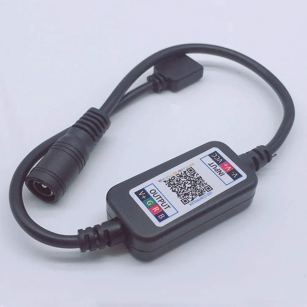 RGB Bluetooth Black Magic Home DC5V 12 в 24 в Bluetooth беспроводной WiFi контроллер, RGB/RGBW IR RF светодиодный контроллер для 5050 WS2811 WS2812B светодиодный пиксель полосы - Цвет: RGB Bluetooth Black