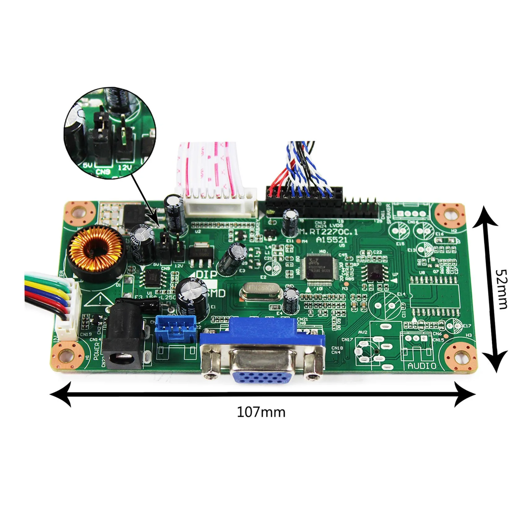 US $141.99 185 Inch LCD Panel M185BGEL22 Contrast Ratio 10001 Replacement Screen With VGA LCD Controller Board