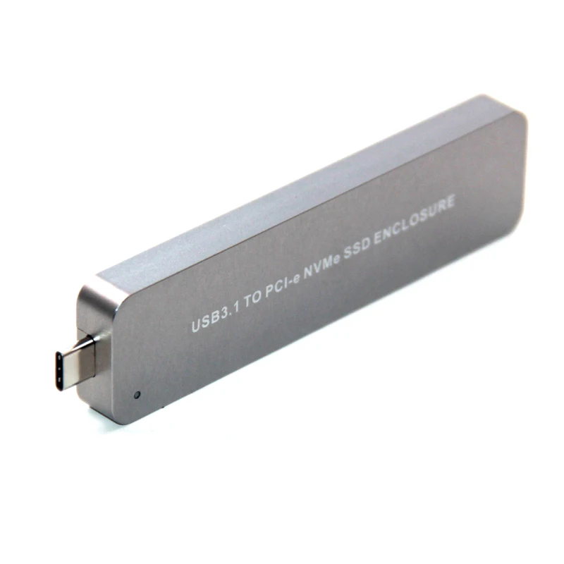 Портативный выдвижной type-C USB 3,1 к M.2 NVME диск PCIe SSD мобильный диск 10 Гбит/с Алюминиевый сплав M.2 м ключ PCI Express HDD корпус