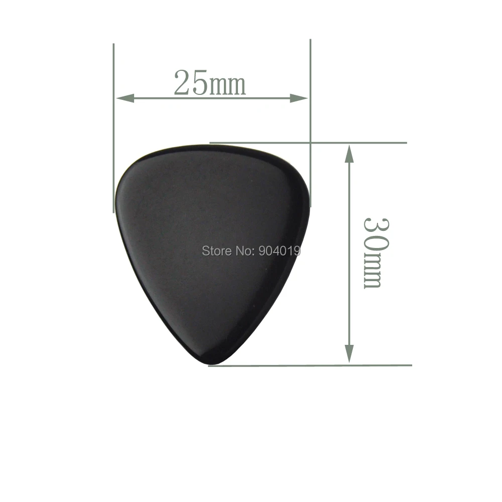 Extra Heavy 1.5mm Blank Guitar Picks Plectrums Solid Black 50pcs For Electric guitar bass guitar picks