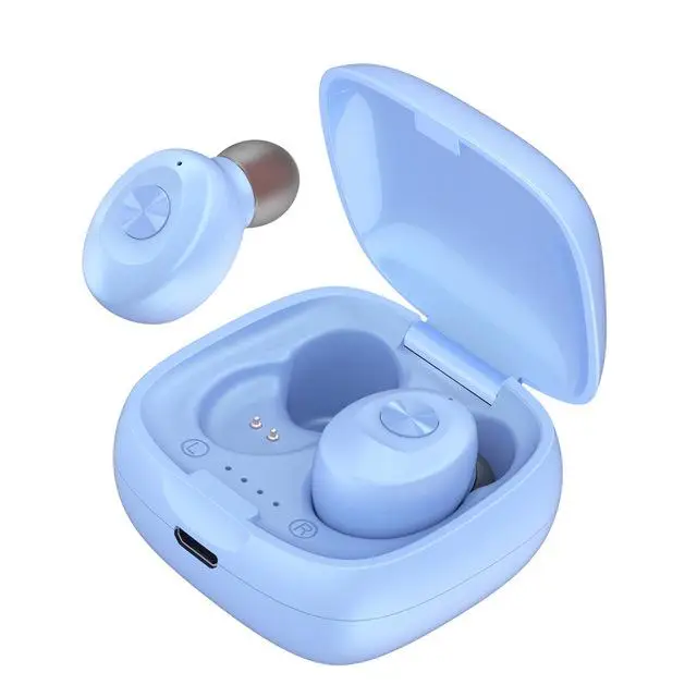 MeterMall, новинка, TWS, Bluetooth наушники, портативные, беспроводные, спортивные наушники, совместимые для мобильного телефона, планшета, ноутбука - Цвет: blue
