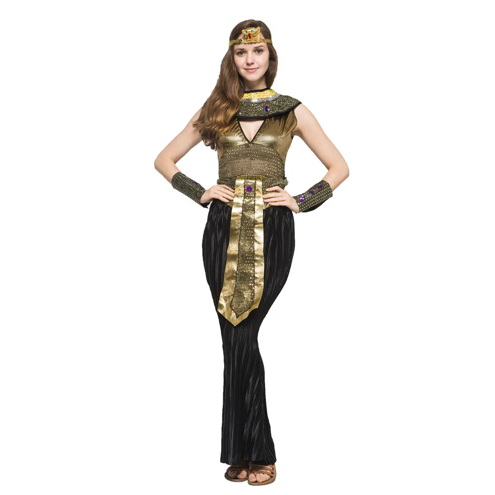 Umorden Famiglia Adulto Bambini Faraone Egiziano Cleopatra Costume