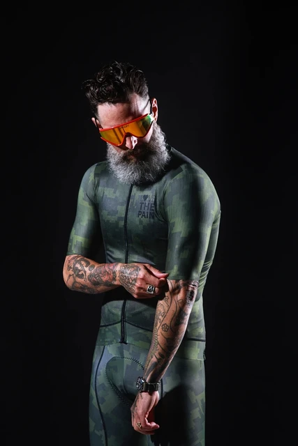 LOVE THE PAIN Pro Team Cycling Set 2021 High Quality American Professional Summer Outdoor Cycling Jersey Italian Webbing Pants 16