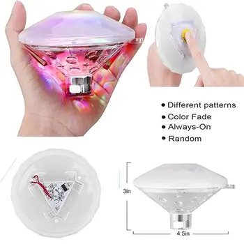 

Disco Party Light Glow Fountain Fish Tank Aquarium Pond Hot Tub Spa Lamp Show