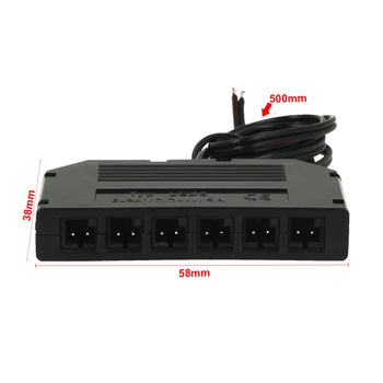 

LEDLUX CL7716 y Splitter Hub Box Splitter slippers duplicator 6 females for furniture Max 3A output compatible with CL2023