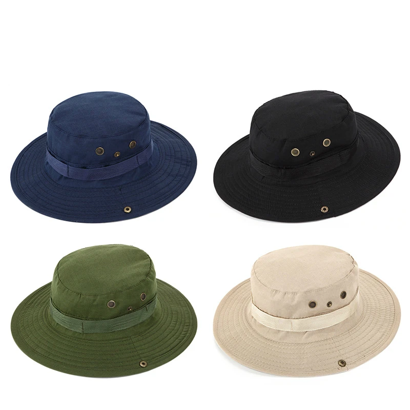 

Outdoor Sports Hat Men Camping Hiking Fishing Hat Man Sun Cap Solid Color