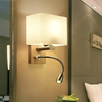 

Nordic Wall Lights Simple Wall Lamp Modern Wandlamp Creative Glass Fabric Sconce Wall Lights For Bedside Aisle LED Light Fixture