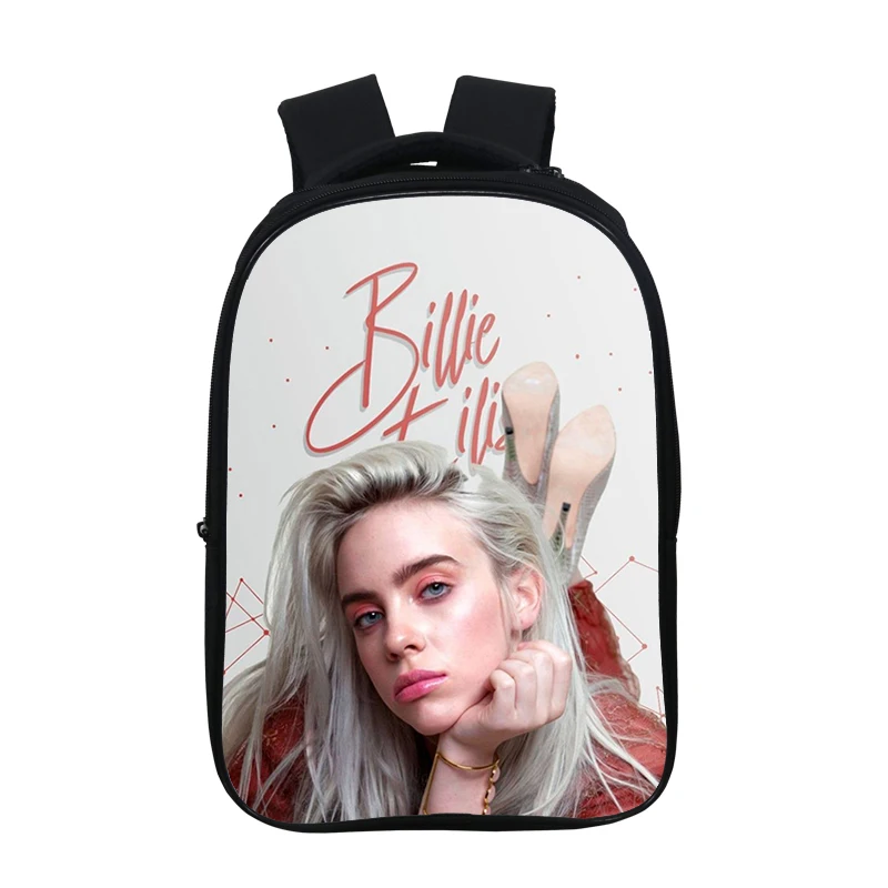 Двухслойный певец Билли эйлиш рюкзак женский хип-хоп сумка студенческая школьная сумка для подростков девочек мальчиков рюкзак