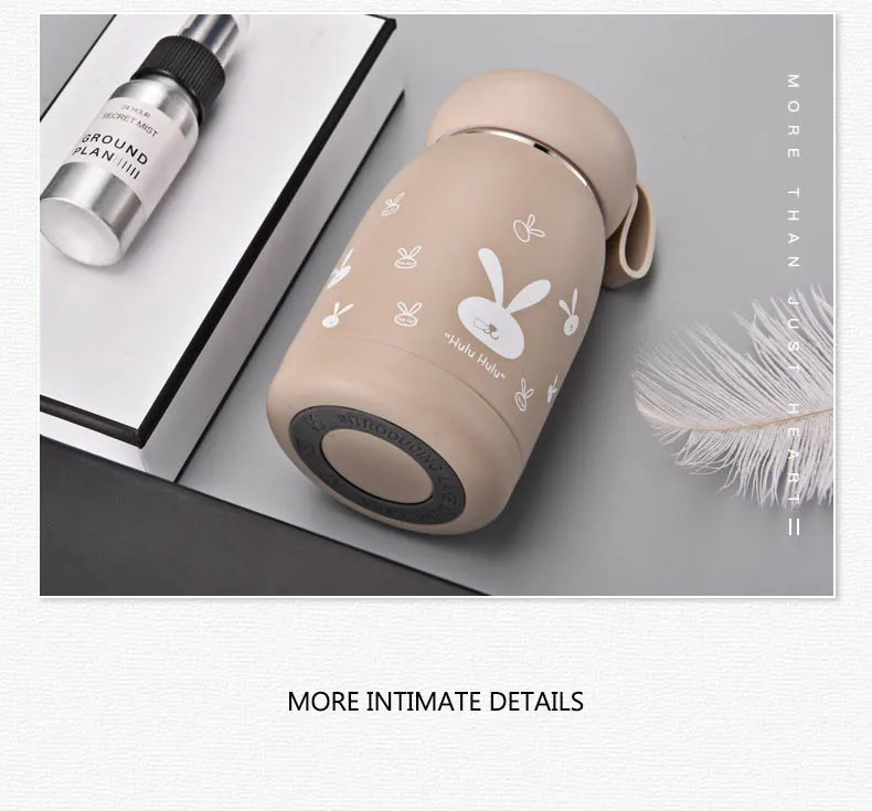 Thermos for Kids Stainless Steel Cute Water Bottle Mini Thermal Cups Flask Coffee Mugs 360ml Tumbler Vacuum Hot Water Drinkware