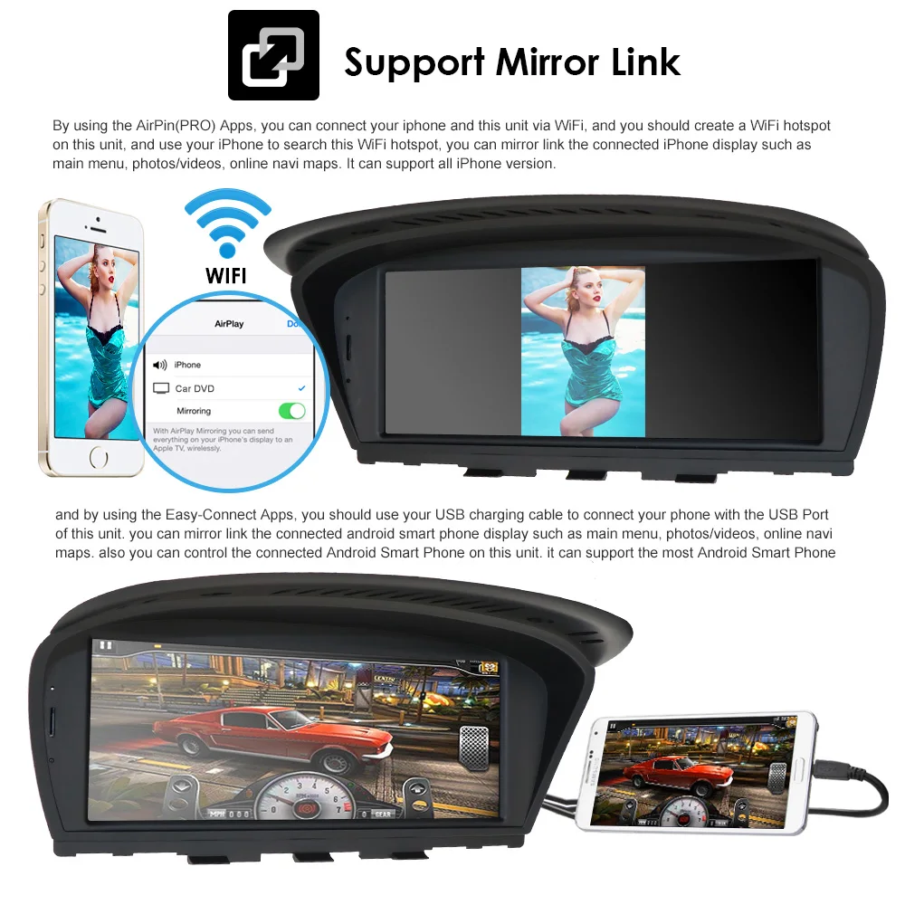 Ips экран Android 9,0 Автомобильный мультимедийный плеер для BMW 5 серии E60 E61 E63 E64 E90 E91 E92 оригинальная система маски CCC wifi BT 4+ 64G