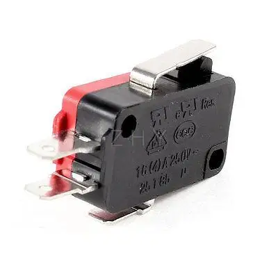 SPDT 1NO 1NC Мгновенный 3 клеммы микропереключатель AC 16A/250V 4A/250V
