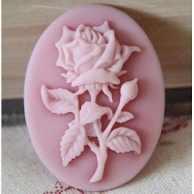 Mini Rose Flower Silicone Soap Mold DIY Aroma Candle Decorating Tools Chocolate Mould for Valentine's Day Decoration Gift