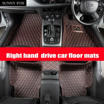 

Right hand drive/RHD Case for Hyundai ix25 Elantra SantaFe Sonata Solaris Tucson car-styling leather Anti-slip carpet liners
