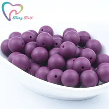 10 шт красное вино круглые 9-19 мм Силиконовые шарики DIY Mommy модные ювелирные изделия и детские прорезывания зубов Уход ожерелье шестиугольник 14-17 бусины