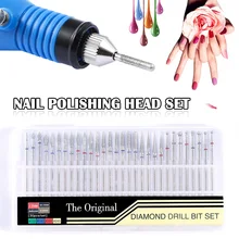 Набор полировальных головок для ногтей из сплава вольфрамовой стали шлифовальная насадка для полировки инструмент для разгрузки отмершей кожи ремонт шлифовальный инструмент O