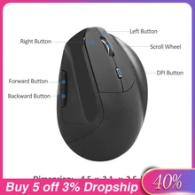 Тип-c Вертикальная беспроводная мышь эргономичная 2,4G USB Беспроводная мышь для ноутбука беспроводная компьютерная мышь игровая мышь для ПК ноутбука