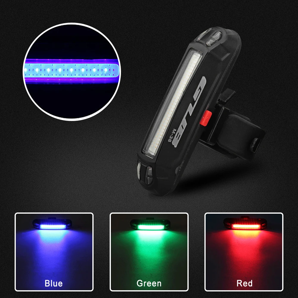 

Bike Bicycle light LED Taillight Rear Tail Safety Warning Cycling Portable Light, USB Style Rechargeable or Battery Style LED