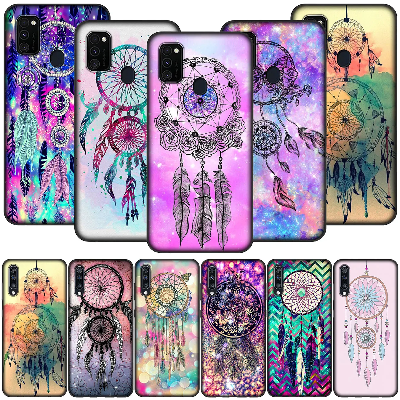 Dream catcher watercolor dreamcatcher Soft Phone Case for Samsung Galaxy A91 A81 A71 A51 A41 A21 A11 A01 M40 M30 M20 M10 Cover |