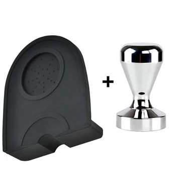

51mm Coffee Tamper Mat Silicone Rubber Tampering Corner Mat Coffee Maker
