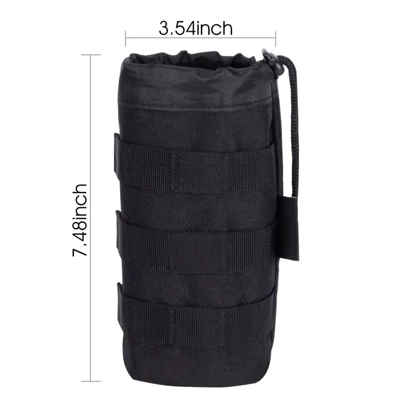 

Durable Tactical Kettle Bag Multi-function Water Bottle Bag Outdoor Camping Hiking Survival Cup Cover Set
