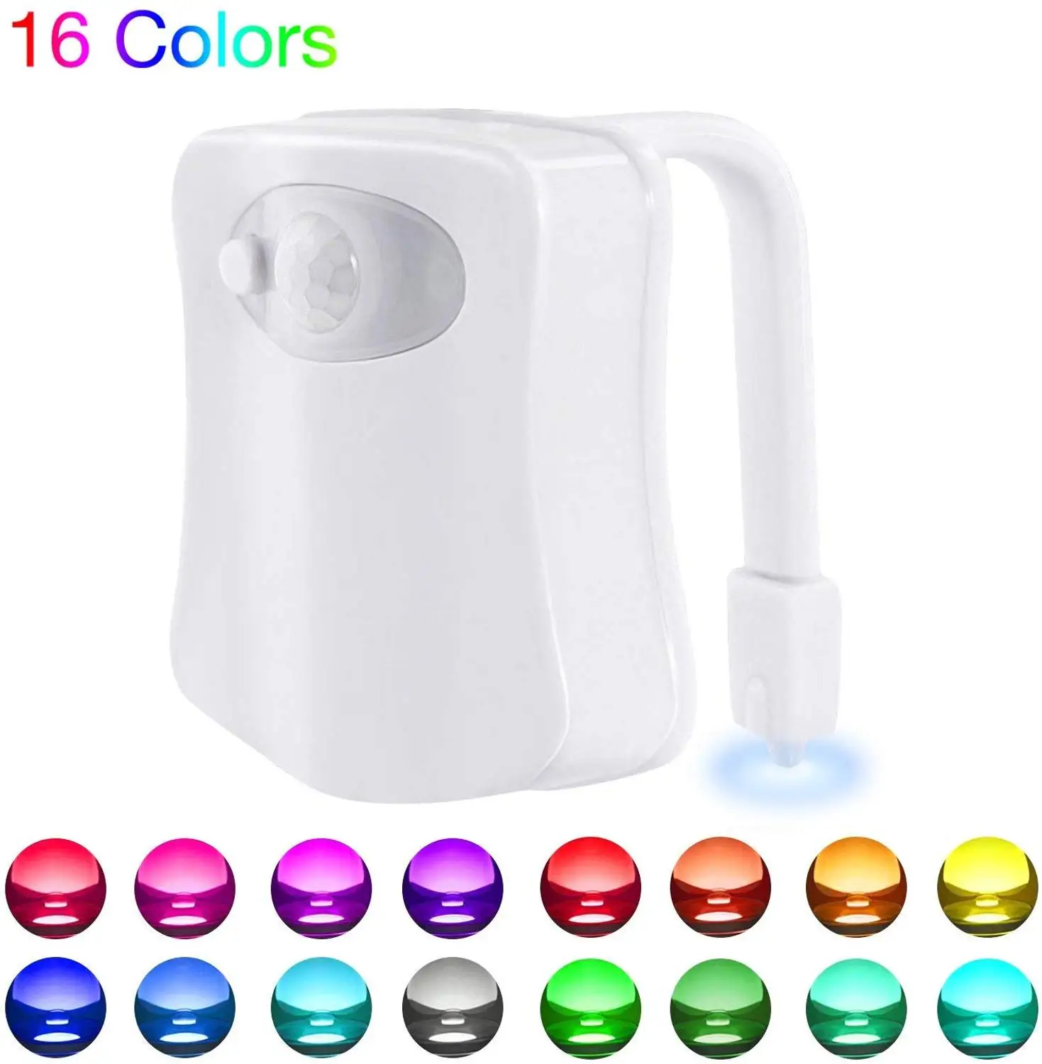 

Toilet Night Light Motion Activated 16 Color Changing Led Toilet Seat Light 5-Stage Dimmer Motion Sensor Toilet Bowl Light