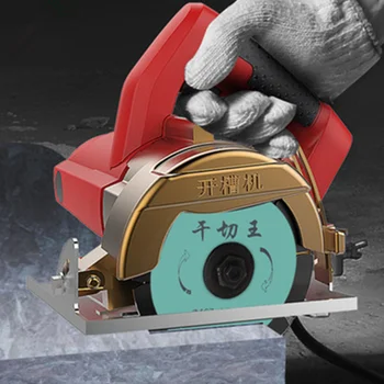 

Small multi-function tile stone cutting machine woodworking portable chainsaw high power slotting machine
