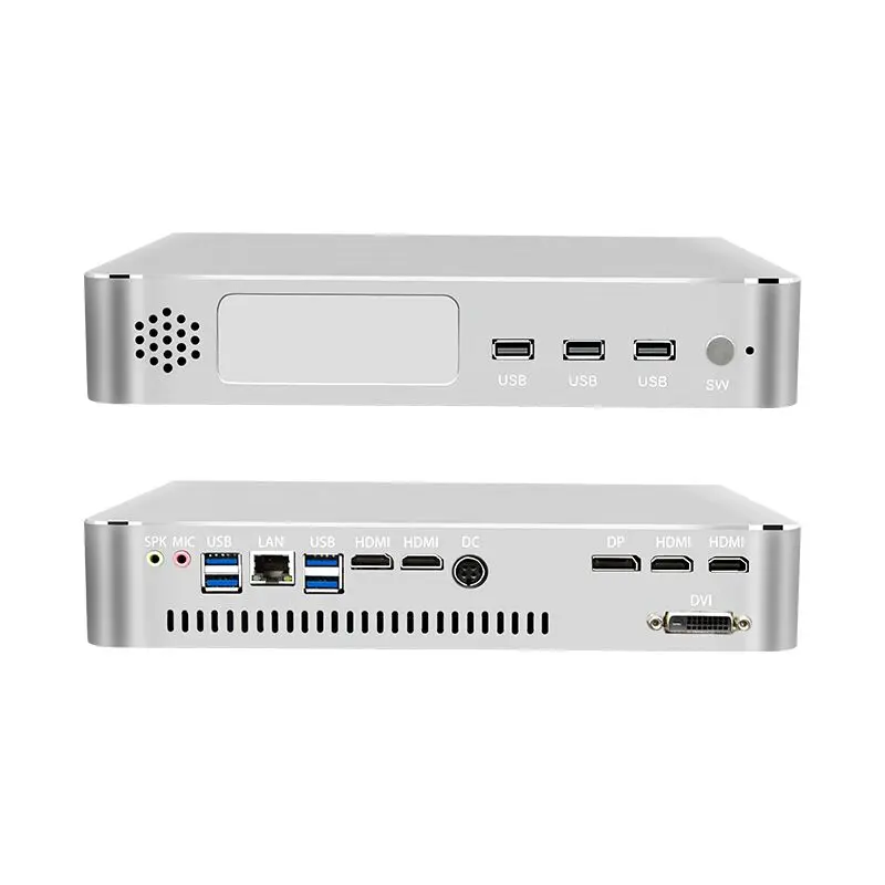 Новейший игровой мини ПК Core i7 8700 GTX 1650 4 Гб GTX1050TI 4G 2 * DDR4 настольные компьютеры Win10 M.2