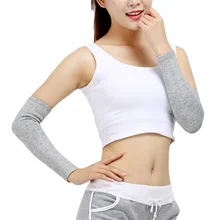 

Sparsil Men Women Cashmere Arm Warmers Joint Cold-Proof Protect Sleeve Glove 40cm Elastic Knitted Long Elbow Wrist Arm Protector