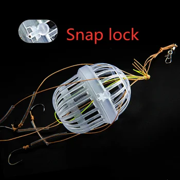 

Hot Explosion Fishing Hooks Spherical Sea Box Monsters with Six Strong Carbon Steel Fishing Feeder Jig Head Accessories