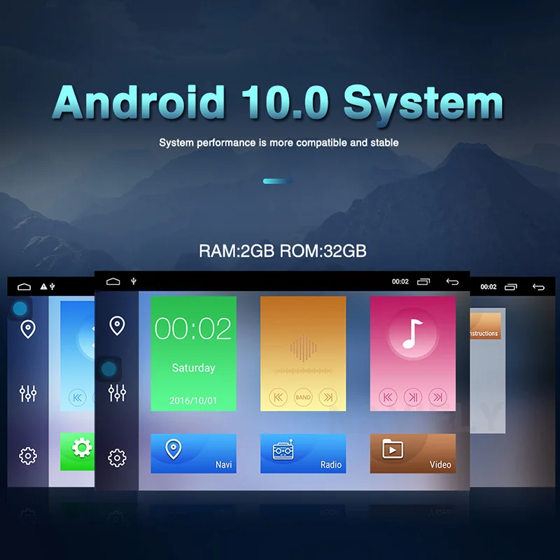  NaviFly Quad-core Android10.0 system 32G ROM Car Multimedia for Geely Emgrand GX7 EX7 X7 car gps wi