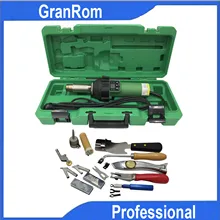 1600 Вт Нагревательный пистолет пластиковый сварочный пистолет с цифровым управлением кровельный сварочный горячий воздушный пистолет с большим количеством набор инструментов для напольного покрытия