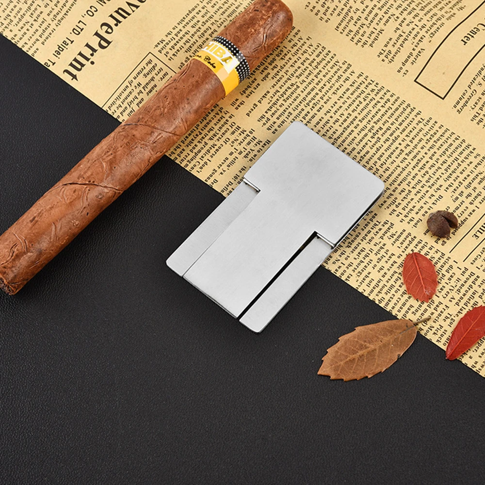 Пепельница из нержавеющей стали Cohiba, держатель для сигар, высокое качество, стойка, практичные гаджеты, серебряная Складная подставка для сигар, поднос