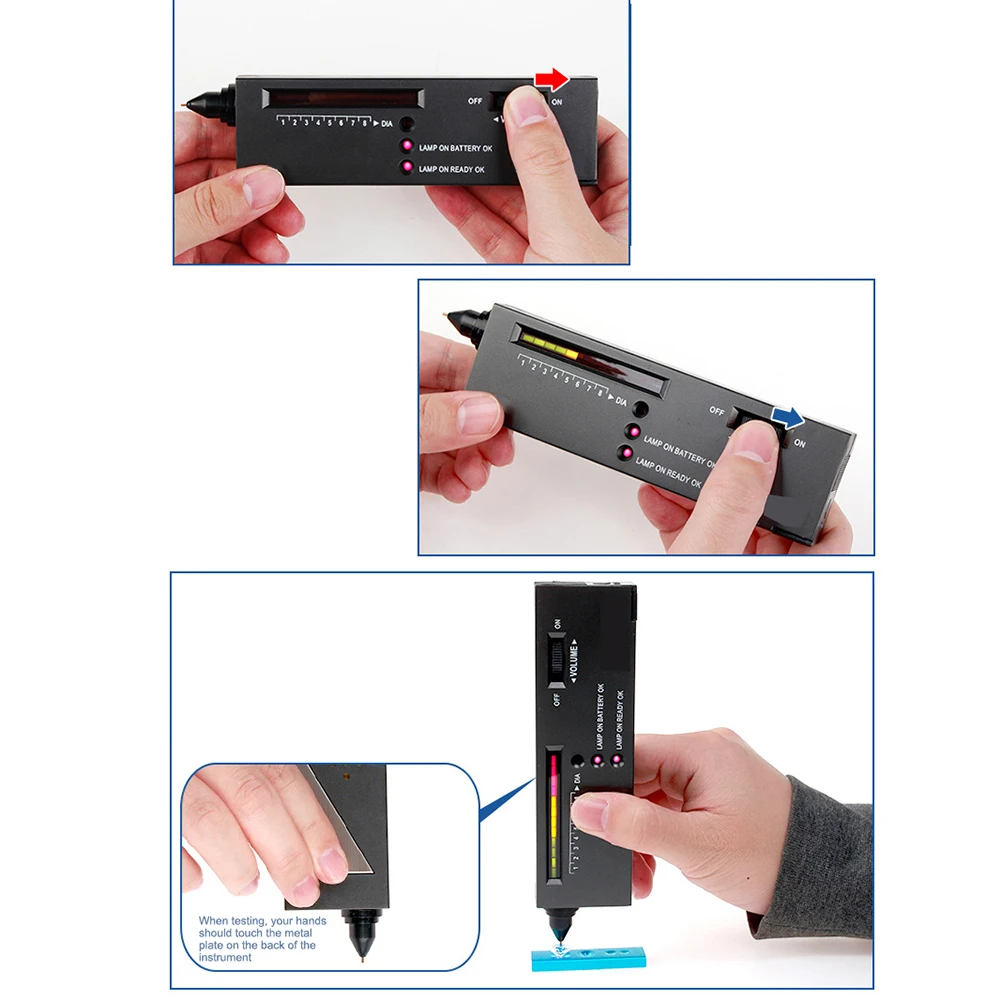 Asli Profesional Akurasi Tinggi LED Diamond Tester Perhiasan Gem Selector Tes Pena Alat 9V Baterai Tidak Termasuk| | - AliExpress