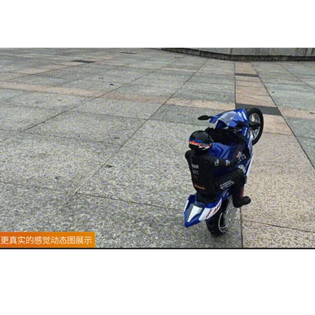 High Simulation RC Motorcycle 2.4G RC Stunt Motorbike Drift Car With Flash Led Light 360Degree Rotation Shockproof Car Boy  Toys 4