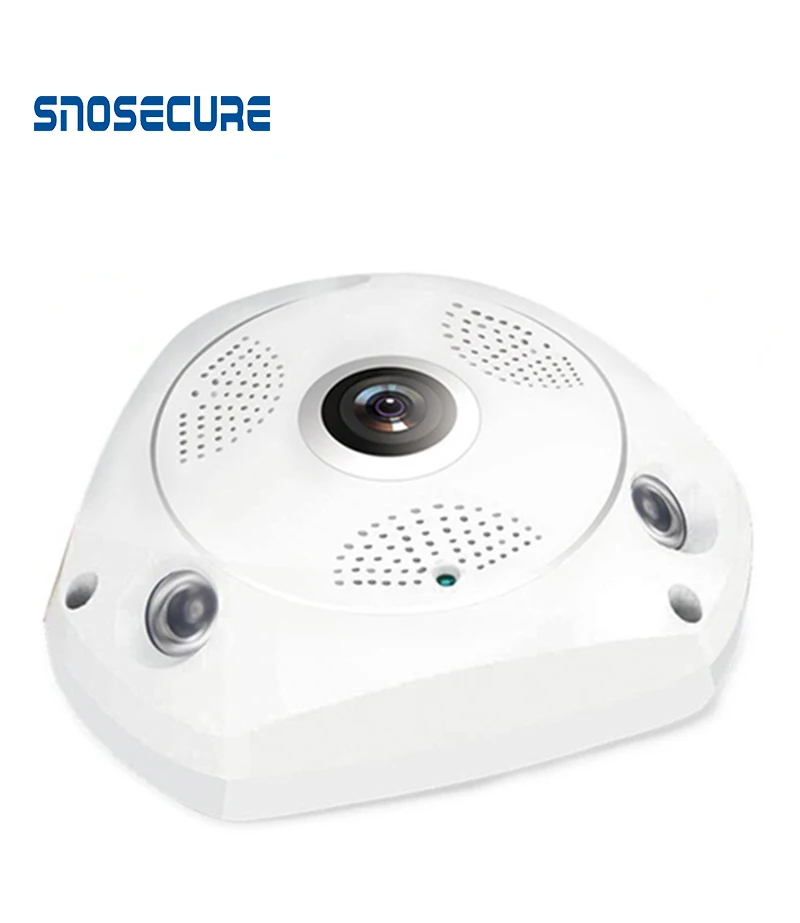 SNOSECURE 3MP IP Camera 3G 4G GSM SIM Wireless IP Camera IR-CUT Night Vision CCTV Video Surveillance Onvif Cameras Fisheye 360°