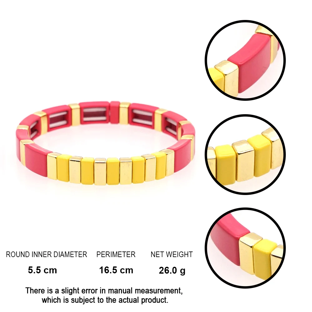 Браслеты shinus для женщин, эмаль, плитка, ювелирный женский браслет, Pulsera Mujer, Armabnd, богемный, Bileklik, настраиваемый браслет