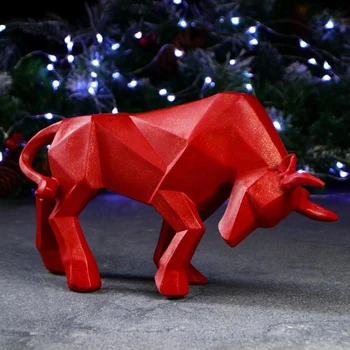 

Figure "Symbol of the year: Orthogonal bull" 19x33cm, red 5220421