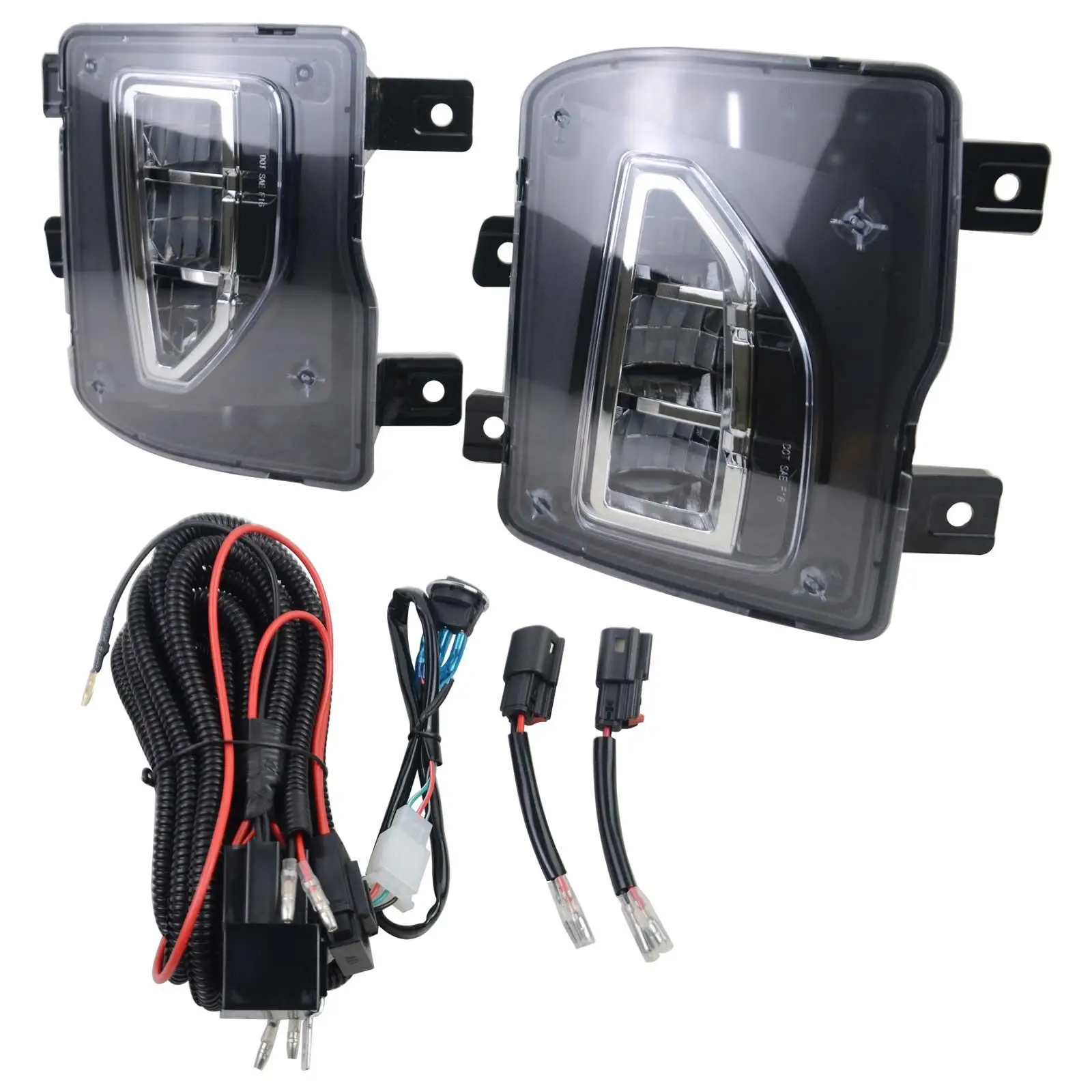

AP02 LED Front Bumper Fog Lights+wiring harness 84000614 for Chevrolet Silverado 1500 GM2592315 GM2593315 84000613