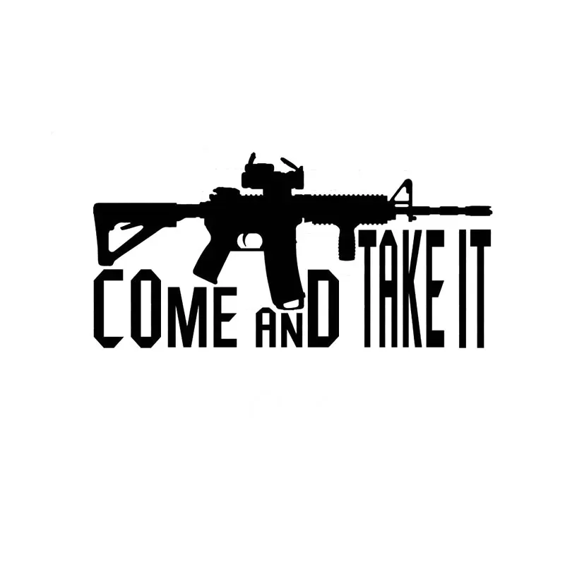 

Take It Vinyl Decal 2nd Amendment Gun Rights Car Sticker Bumper Laptop Suv Cover Scratches Decal Exterior Accessories KK18*9cm