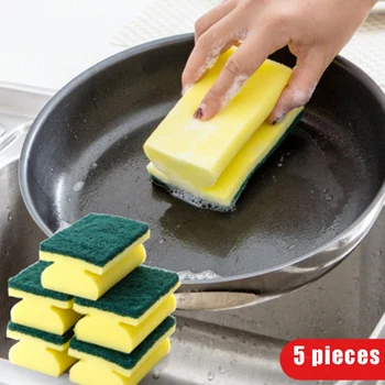 

New Cleaning Sponge Wipe Scrub Sponge Scrubbing for Kitchen Dishes Window Dust Remover Best Price