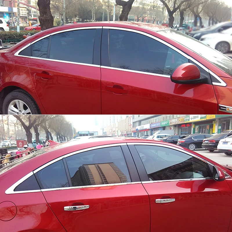 Автомобильный Стайлинг, наклейка на колонну для Chevrolet Cruze J300 J400 2008-Presen, накладка на окно, Внешнее украшение кузова, хромированный аксессуар