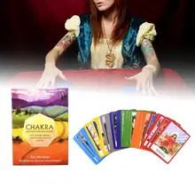 Чакра Таро карточная настольная игра карточная чакра мудрый оракул карты колода, английские карты Таро руководство гадание Фортуна настольная игра