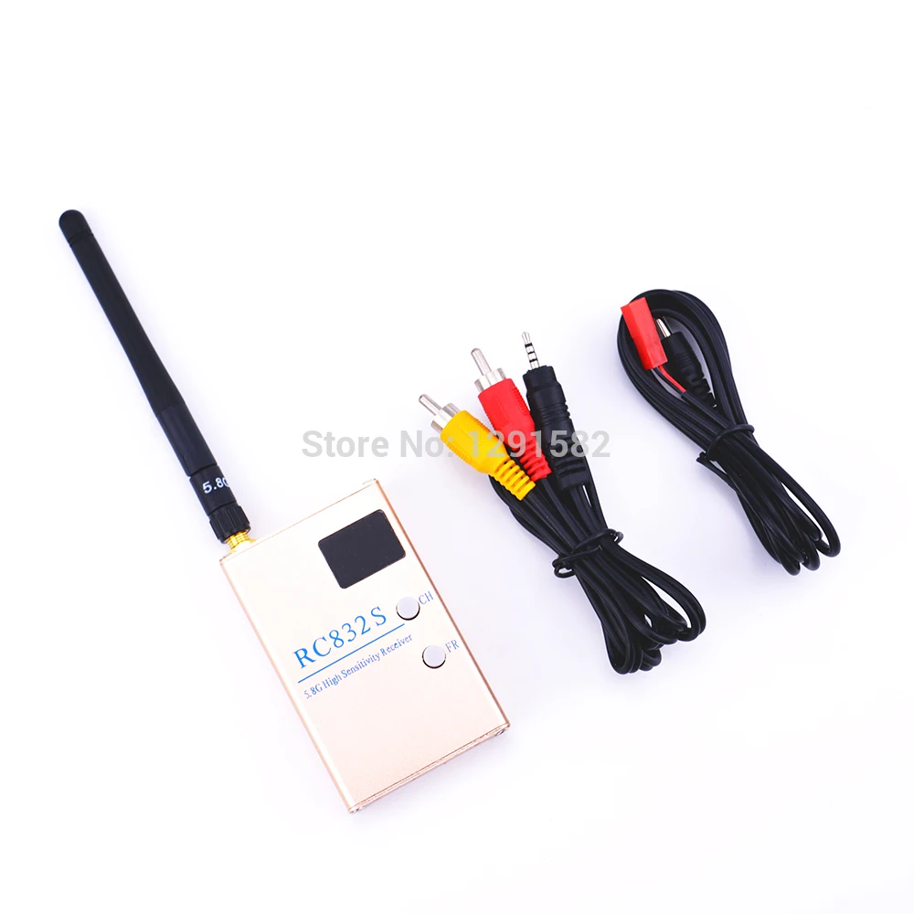 

Hot New 1024 x 600 7 inch monitor TS5828 5.8Ghz 48Ch 600mW FPV AV Wireless Transmitter + RC832 RC 832 Receiver for FPV Drone QAV