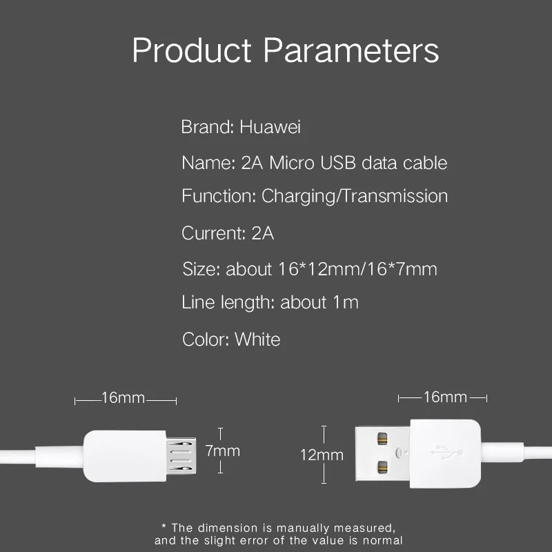 HUAWEI Original Fast Charge Micro USB Cable Support 5V/9V2A Travel Charging For HUawei P7 P8 P9 P10 Lite Mate 7 8 s Honor 8X 8C cable to connect phone to tv