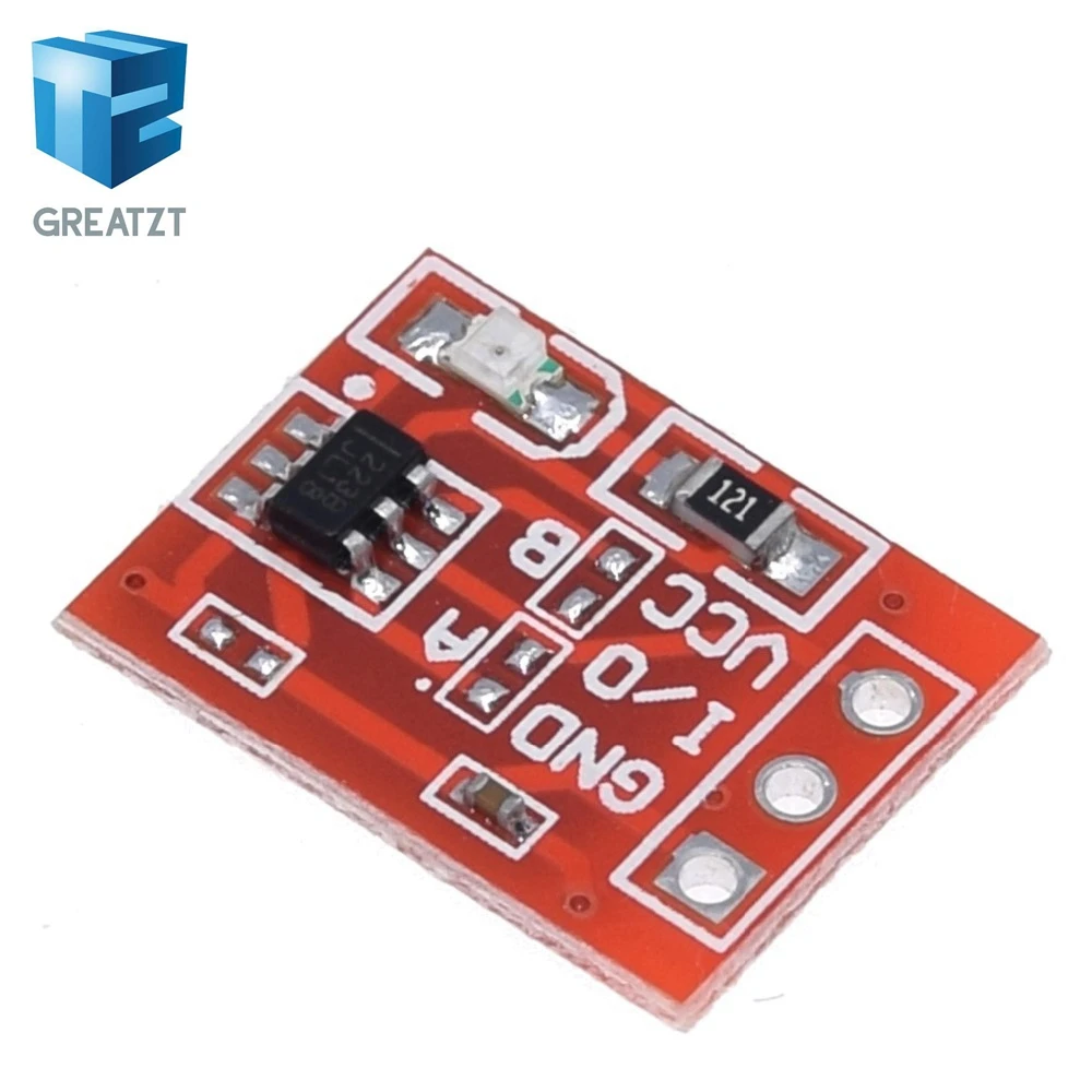 Модуль переключателя сенсорного ключа GREATZT TTP223 TTP223B сенсорная кнопка