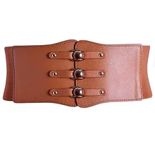 

French retro waist belt fashion elastic girdles decorative dress shirt coat