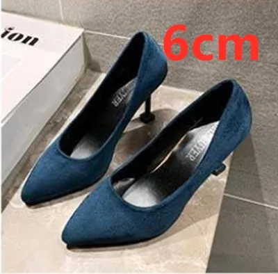 2hx Cresfimix; женские милые удобные туфли из флока на высоком каблуке; женские модные милые офисные туфли на высоком каблуке; сезон весна-лето; Цвет Черный; b2912 - Цвет: 2hx