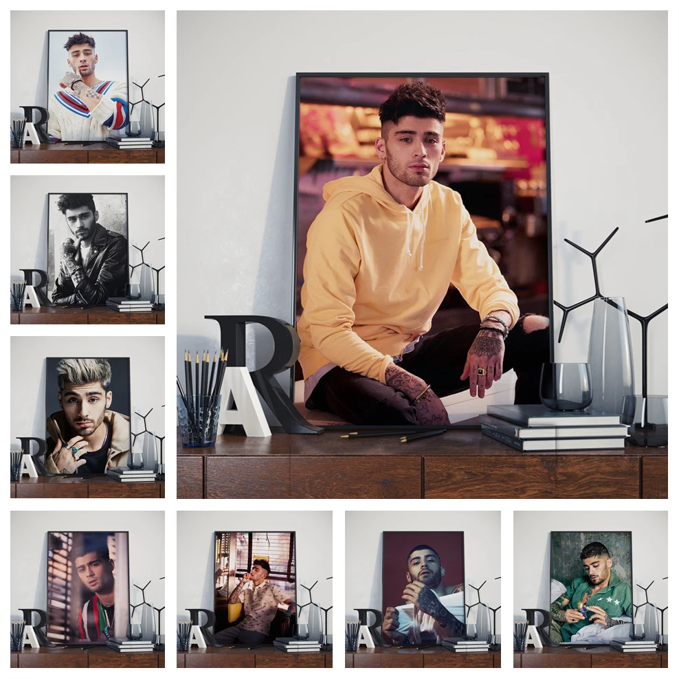 One Direction Former Member Zayn Malik Celebrity Painting Posters Wall Decor Art living Home Quality Canvas Poster | Дом и сад