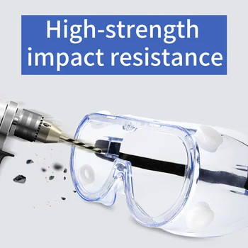 

Safety Goggles Eyes Protection Workplace Medical Face Masks Clear Glasses Wind and Dust Anti-virus Anti-fog Protective Glasses