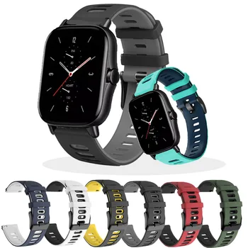 

20 22mm Soft silicone Strap For Huawei Watch GT/ Amazfit GTS smart WatchBand for huawei Honor ES amazfit GTR 2 Accessories Strap